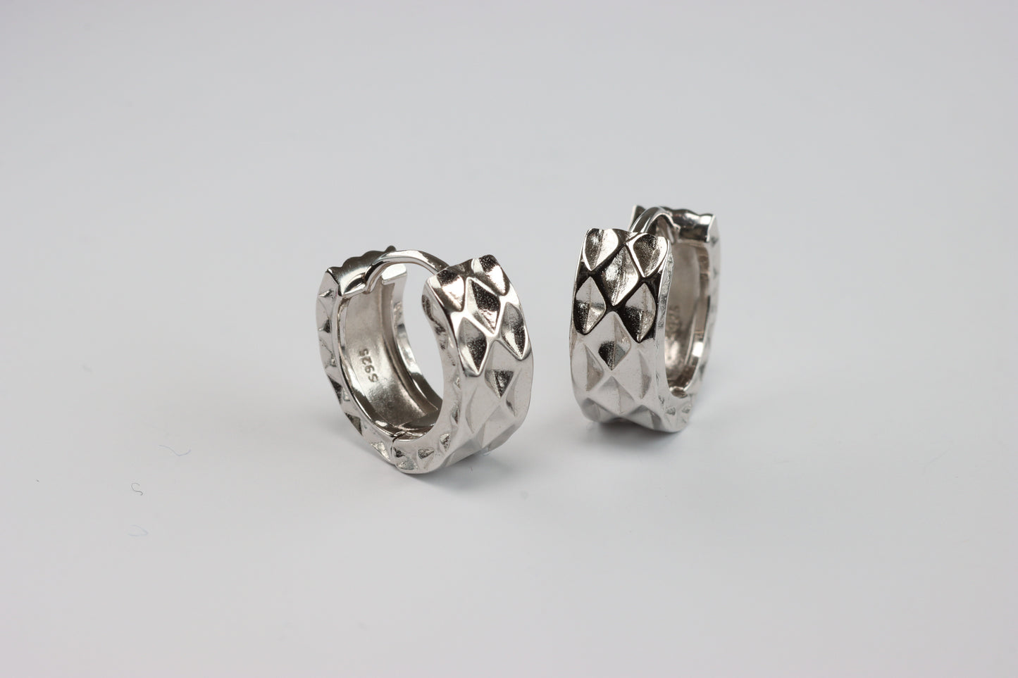 Silver Huggie Hoops