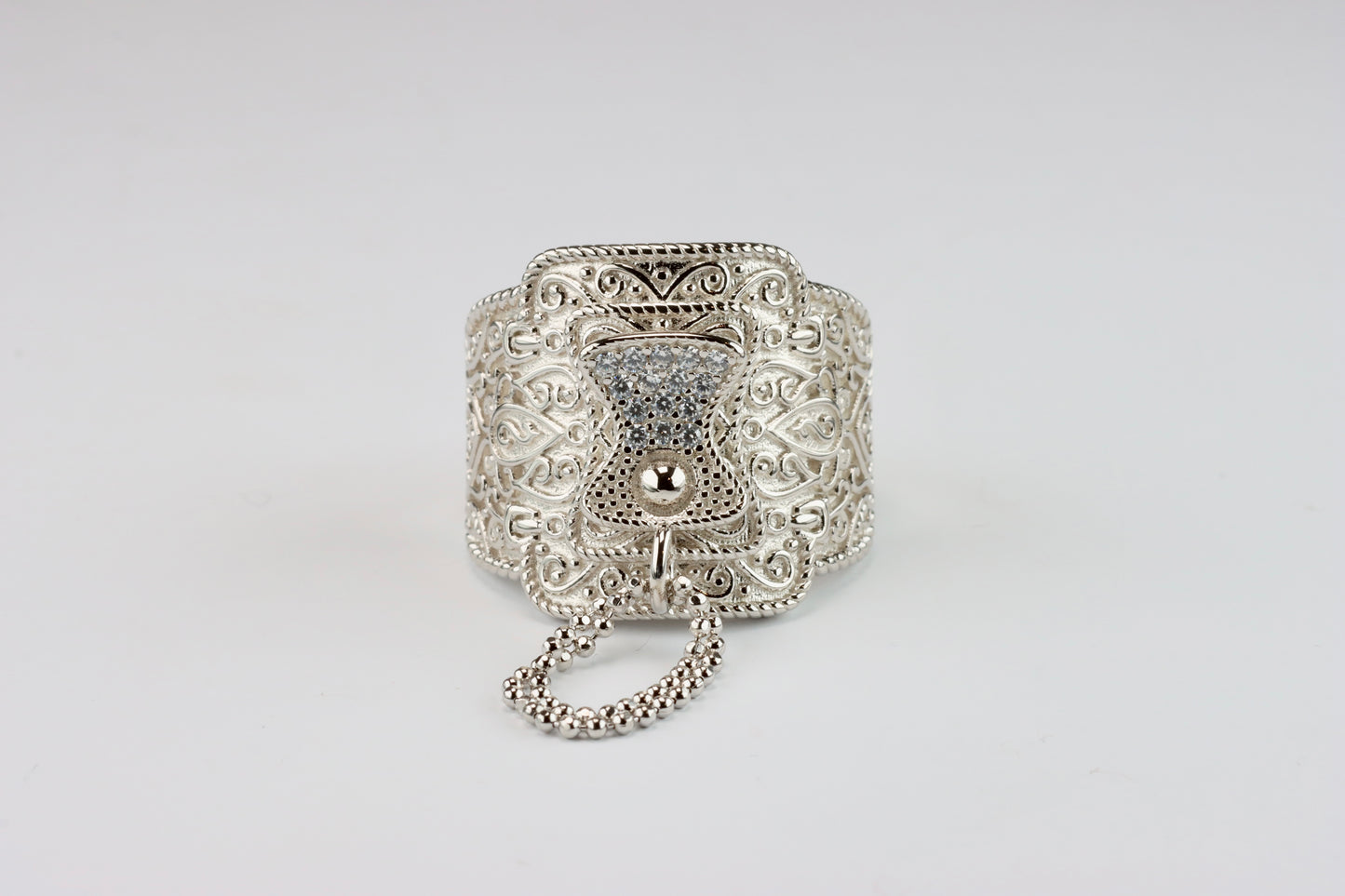 Chunky Silver Saddle Ring