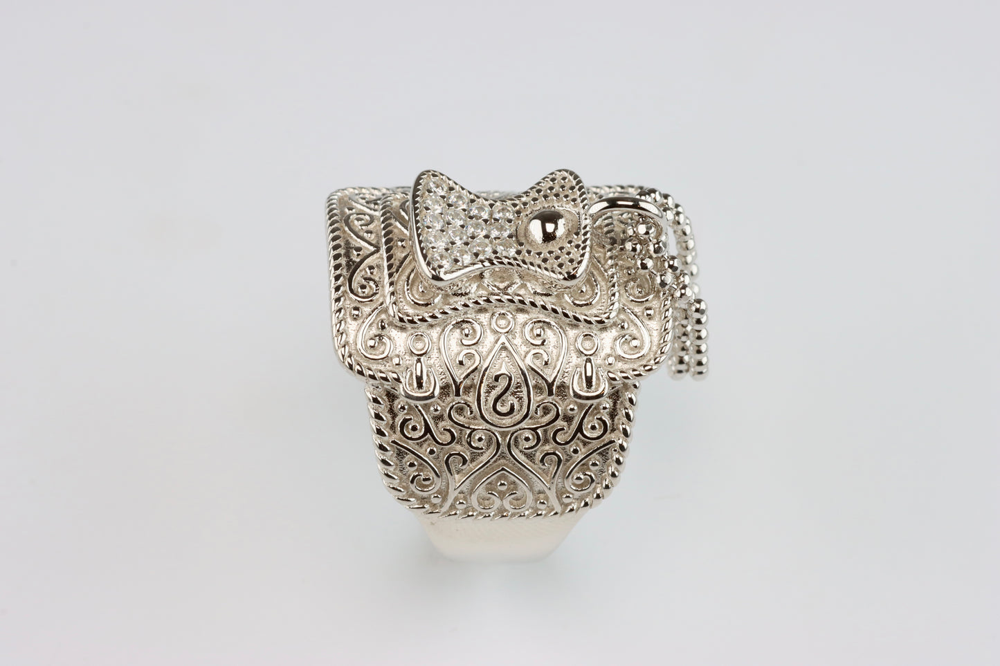 Chunky Silver Saddle Ring
