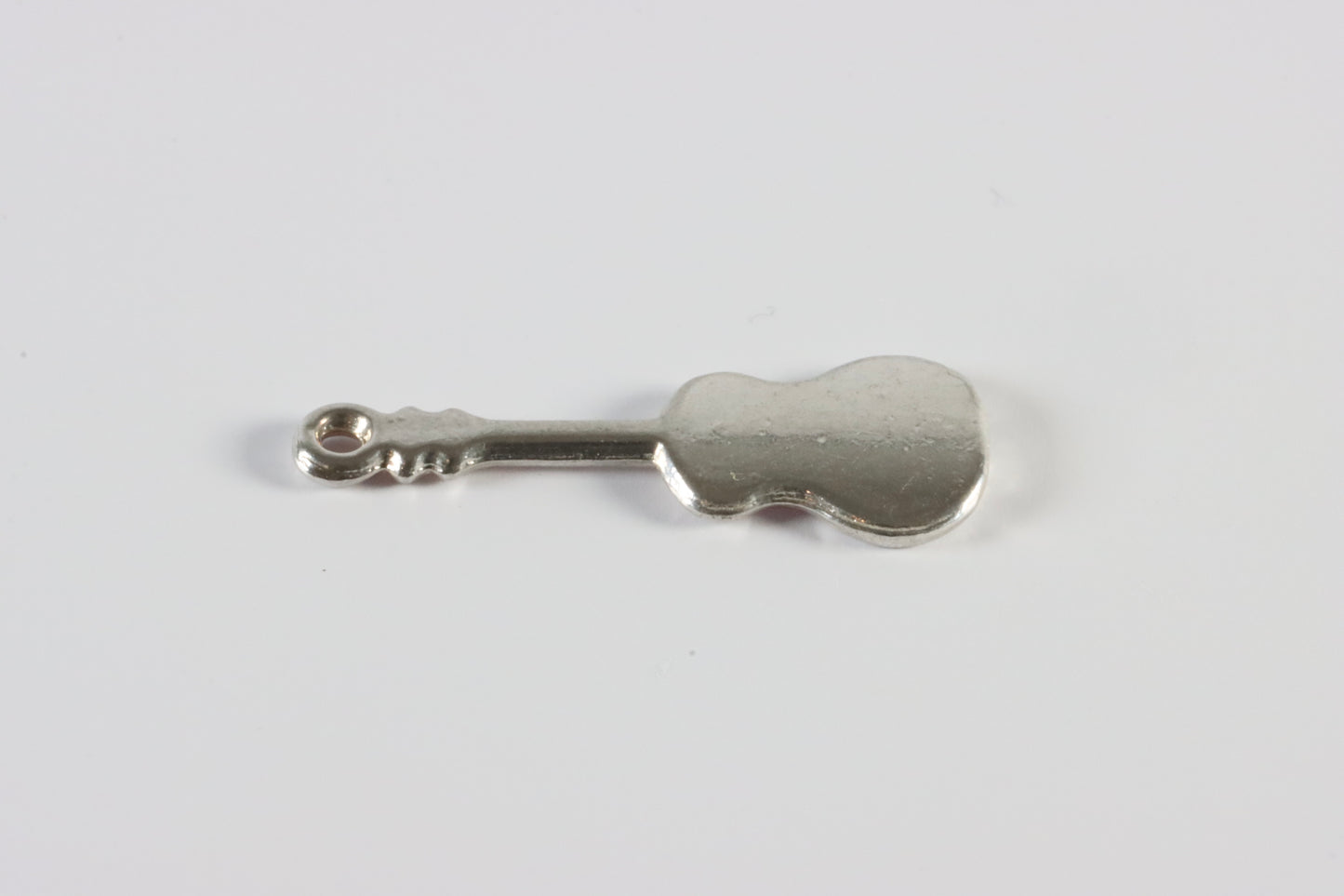 Silver Guitar Charm Necklace