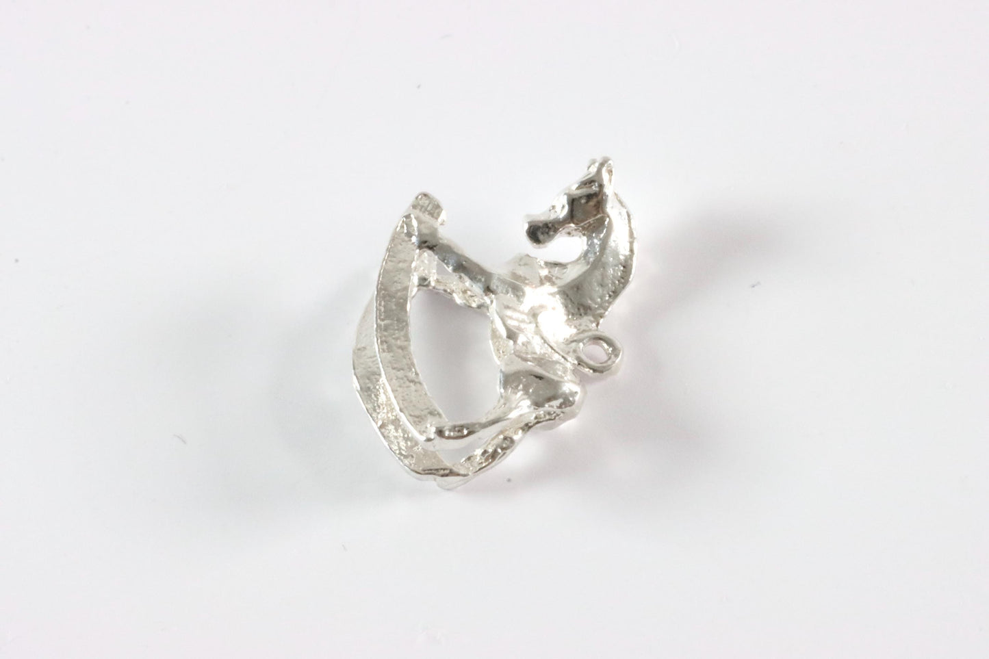 Silver Rocking Horse Charm Necklace