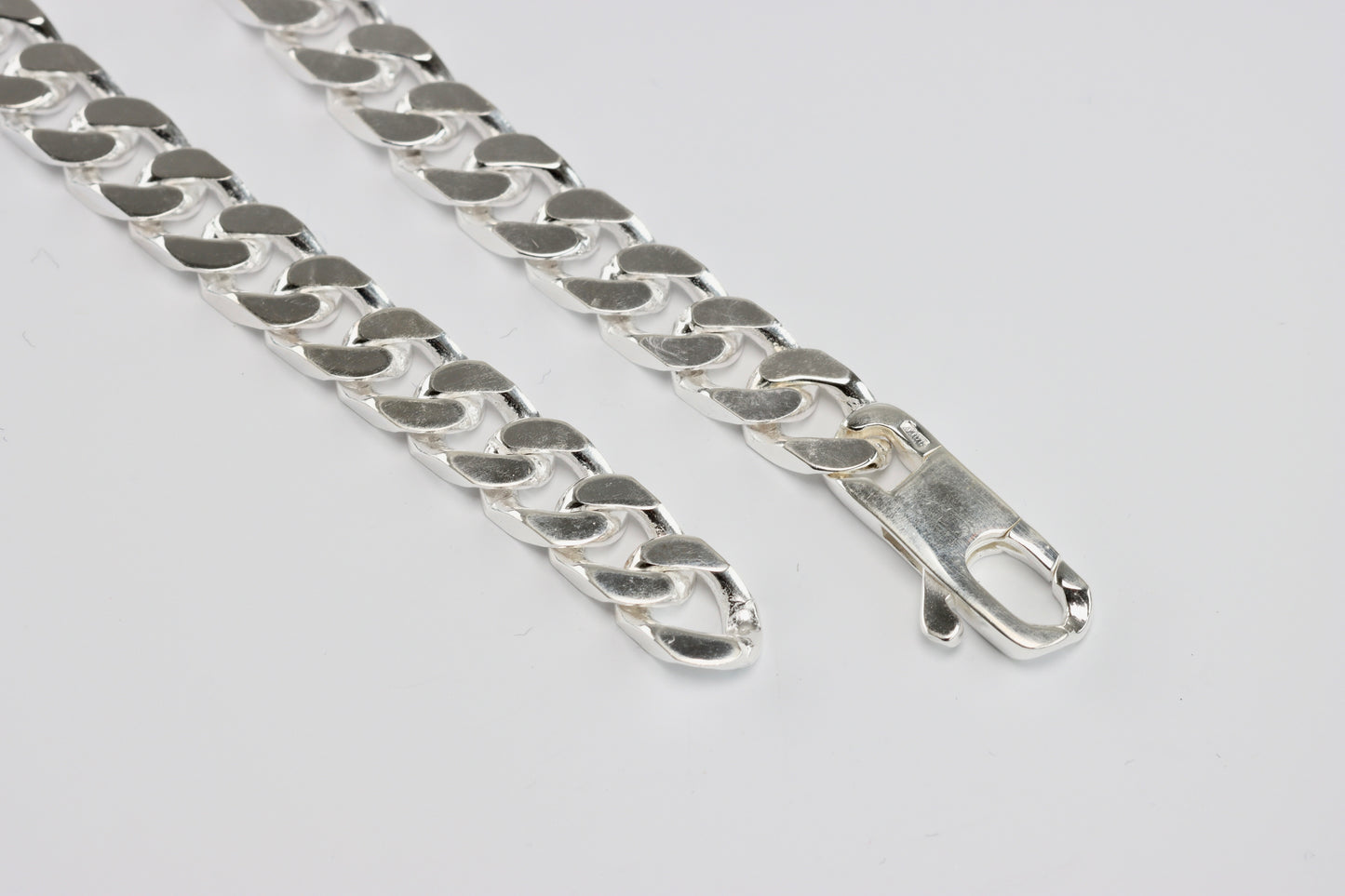 Silver Chunky Curb Bracelet