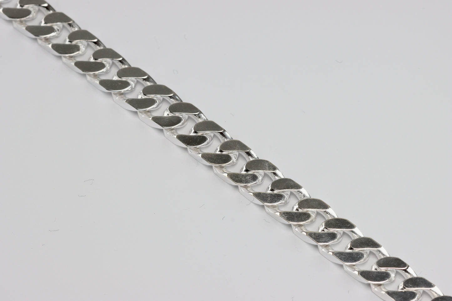 Silver Chunky Curb Bracelet