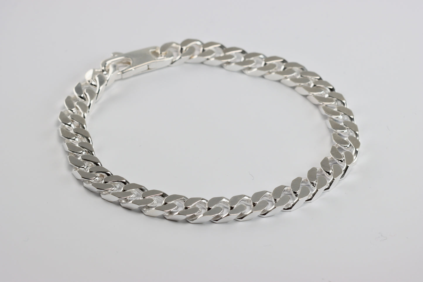 Silver Chunky Curb Bracelet