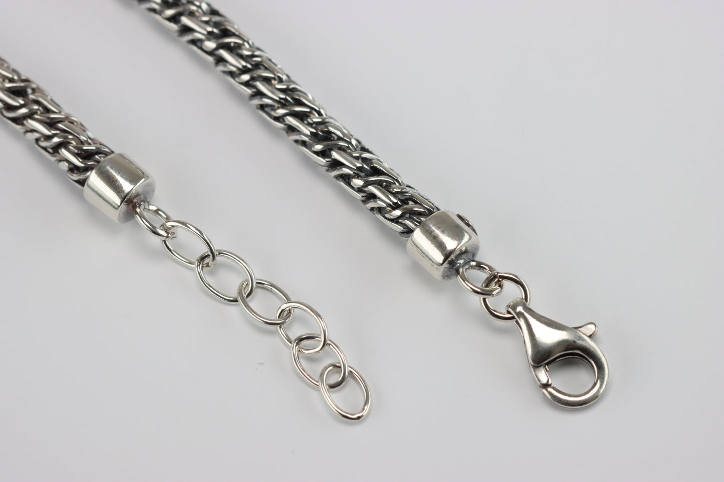 Oxidised Silver Rope Bracelet