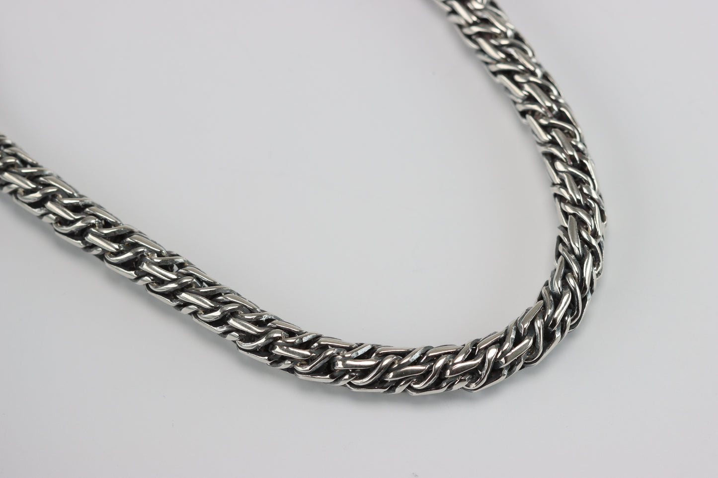 Oxidised Silver Rope Bracelet