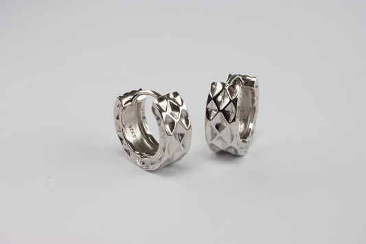 Silver Huggie Hoops