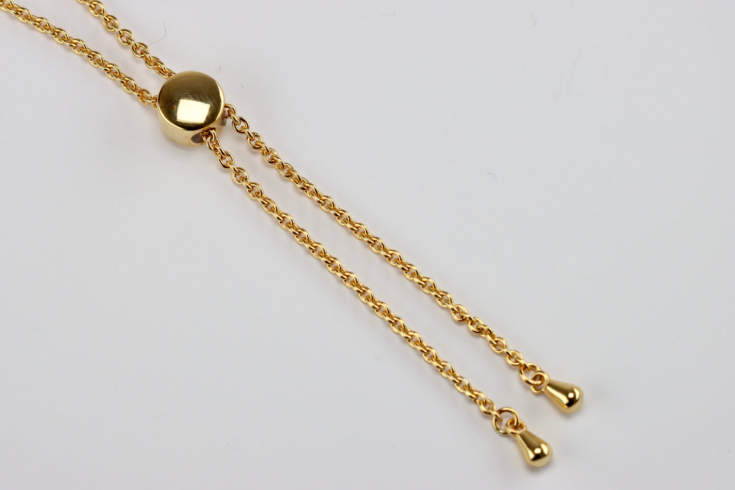 Gold Plated CZ Slider Tennis Bracelet