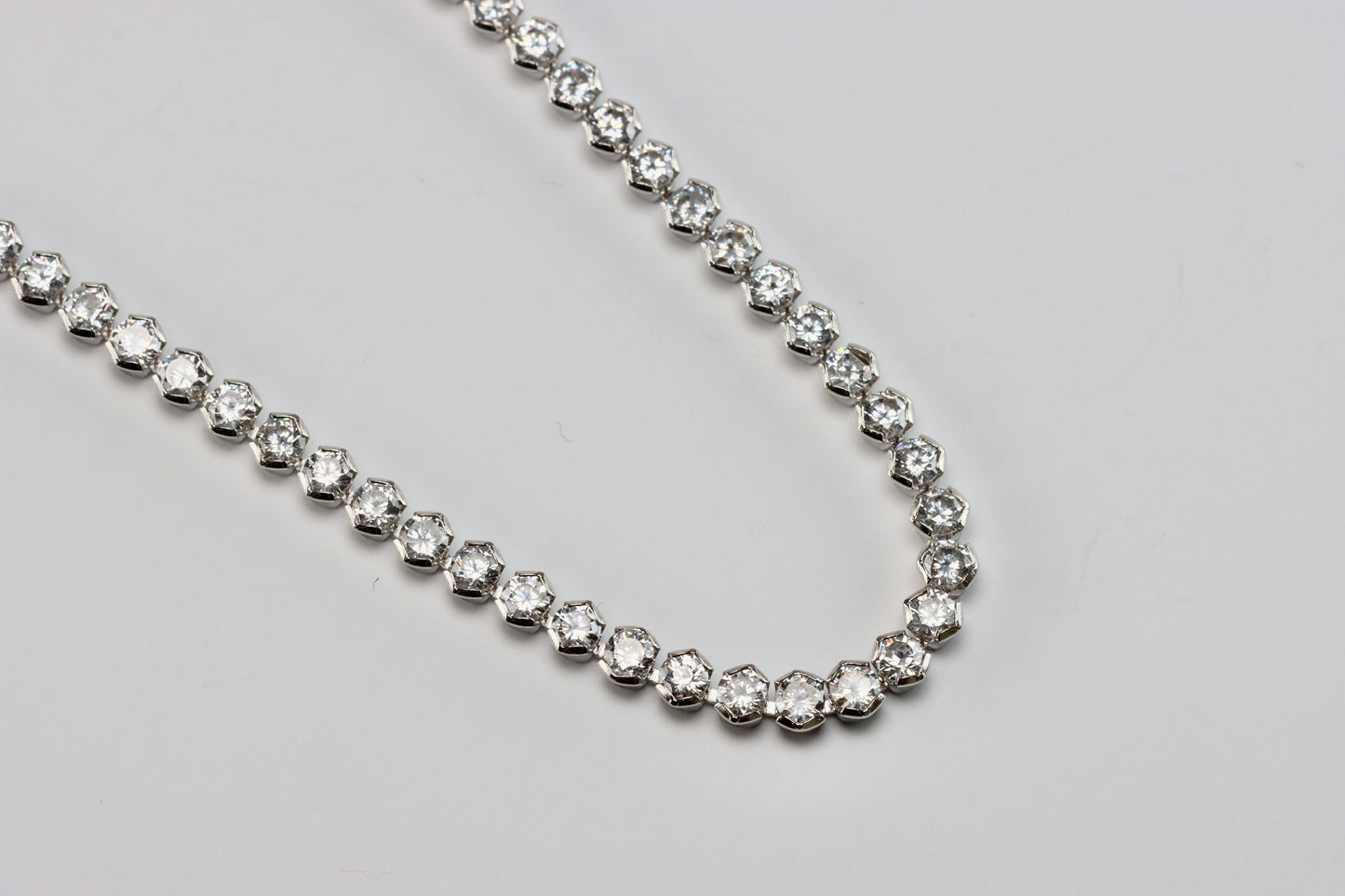 Silver CZ Slider Tennis Bracelet