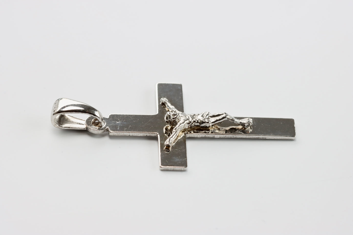 Small Silver Crucifix Pendant