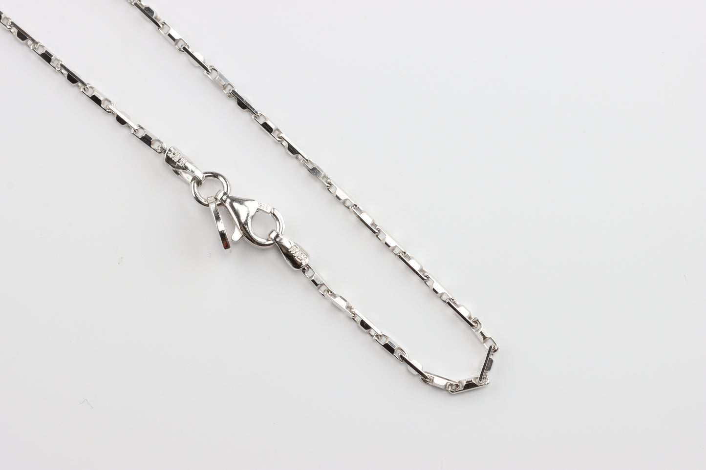 Silver Cross CZ Pendant with Chain