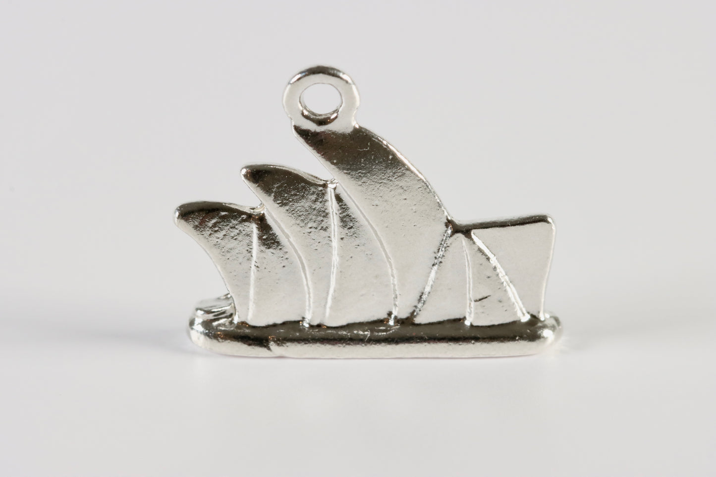 Silver Boat Charm Necklace