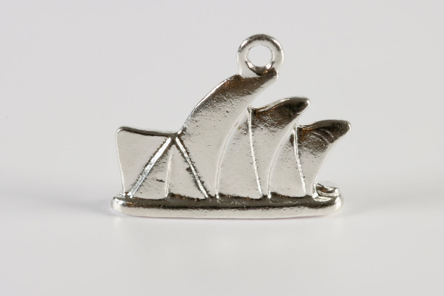 Silver Boat Charm Necklace