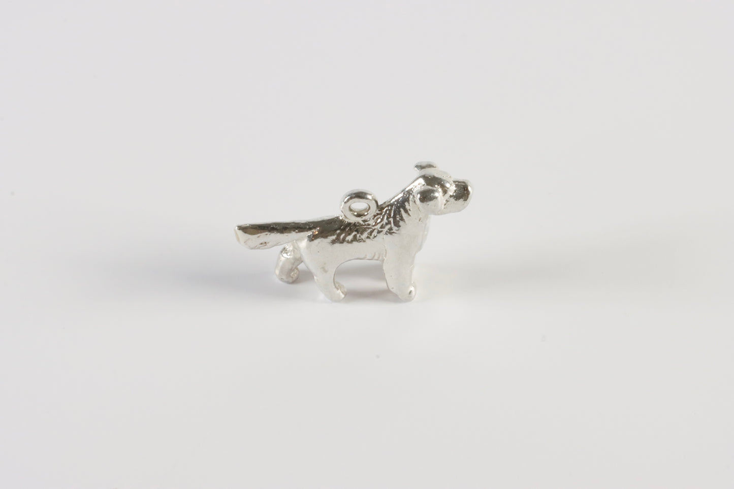 Silver Dog Charm Necklace