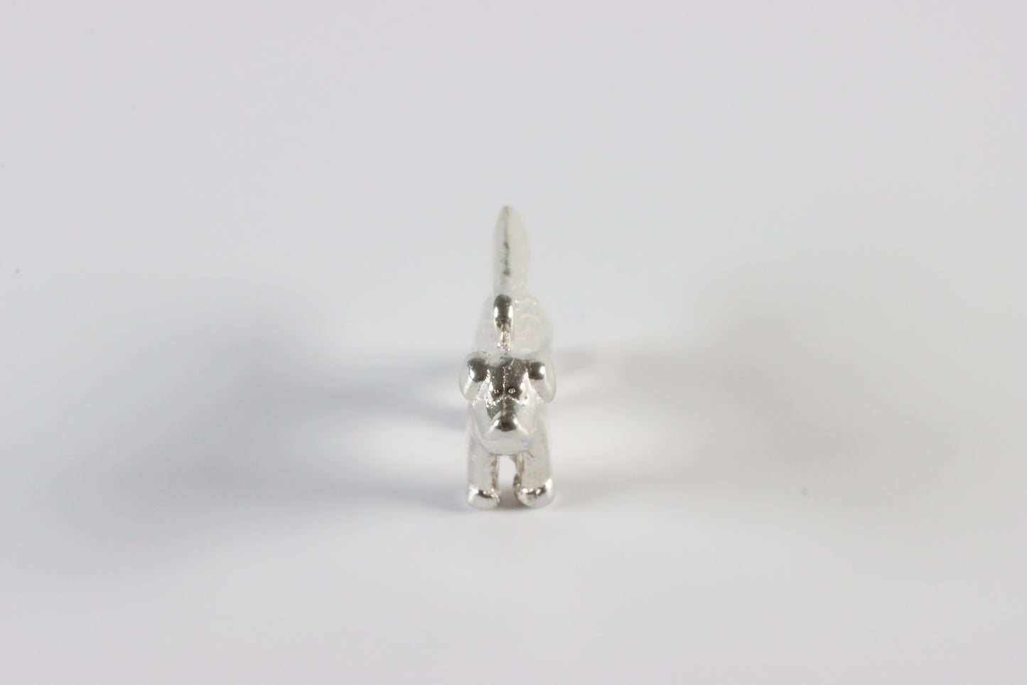 Silver Dog Charm Necklace