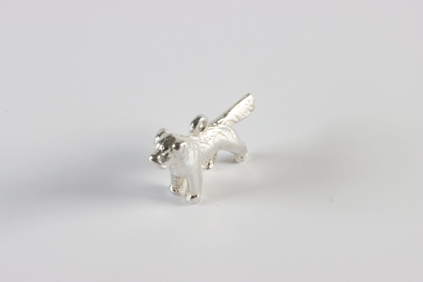 Silver Dog Charm Necklace