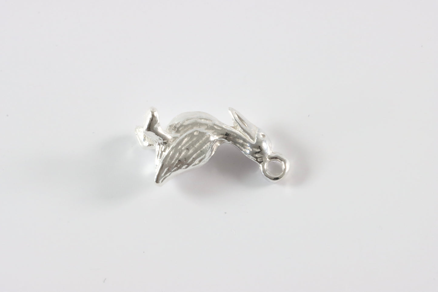 Silver Pelican Bird Charm Necklace