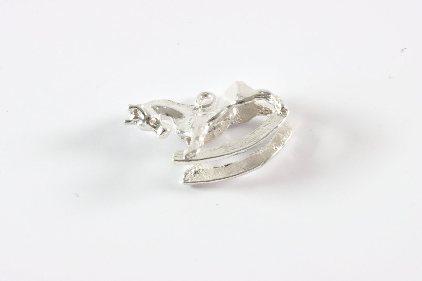 Silver Rocking Horse Charm Necklace