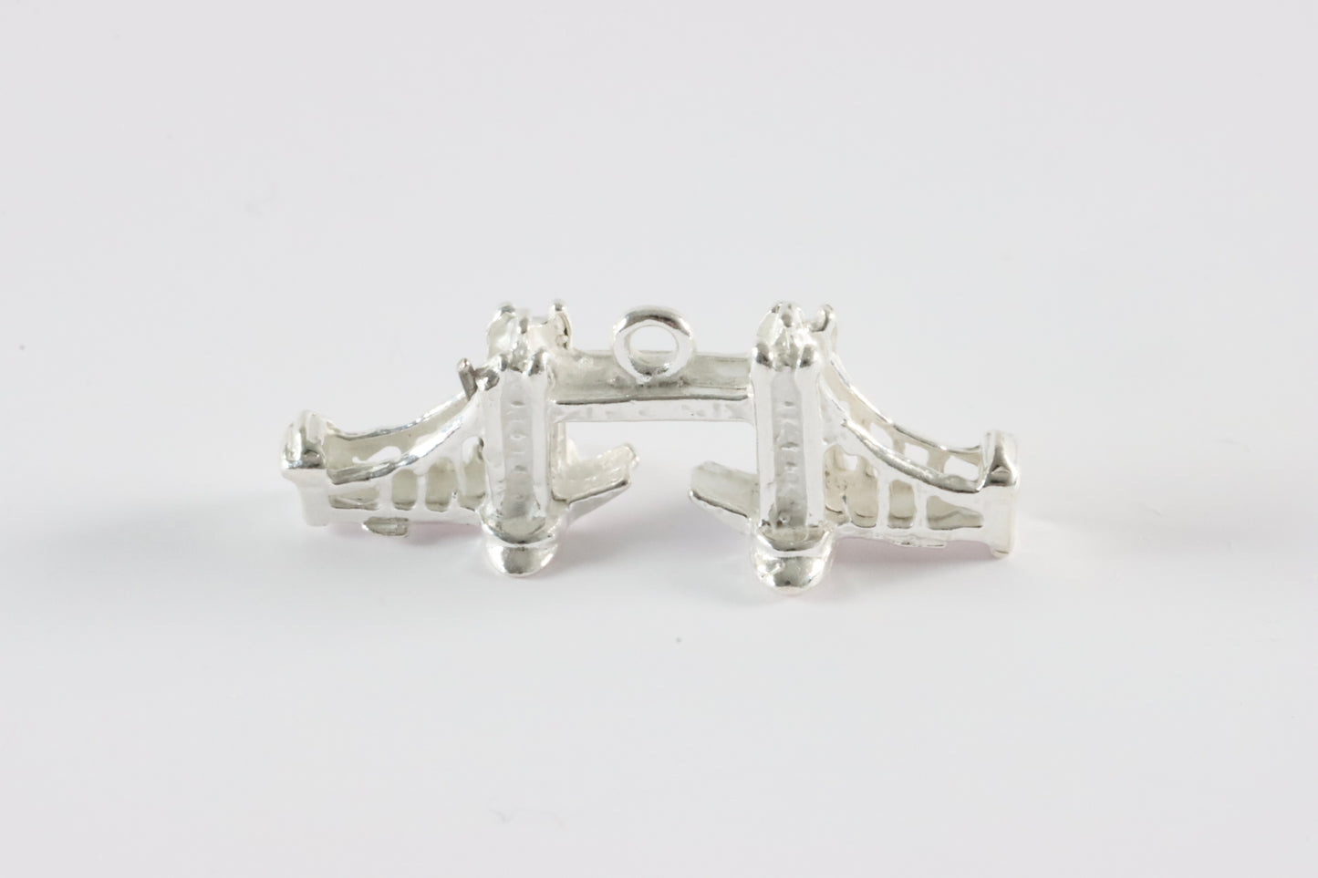 Silver London Tower Bridge Charm Necklace