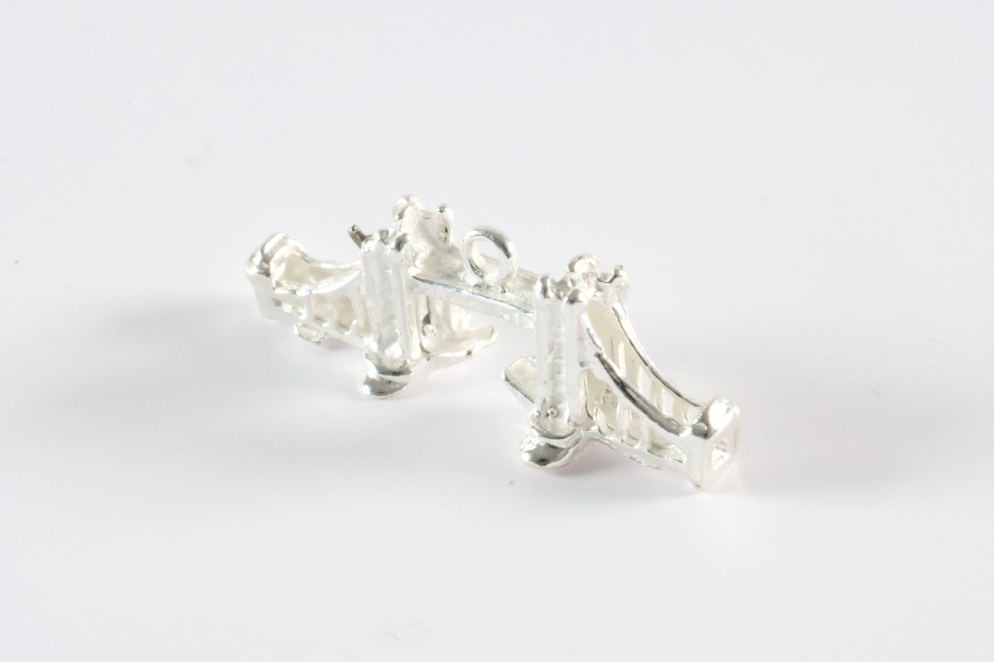 Silver London Tower Bridge Charm Necklace