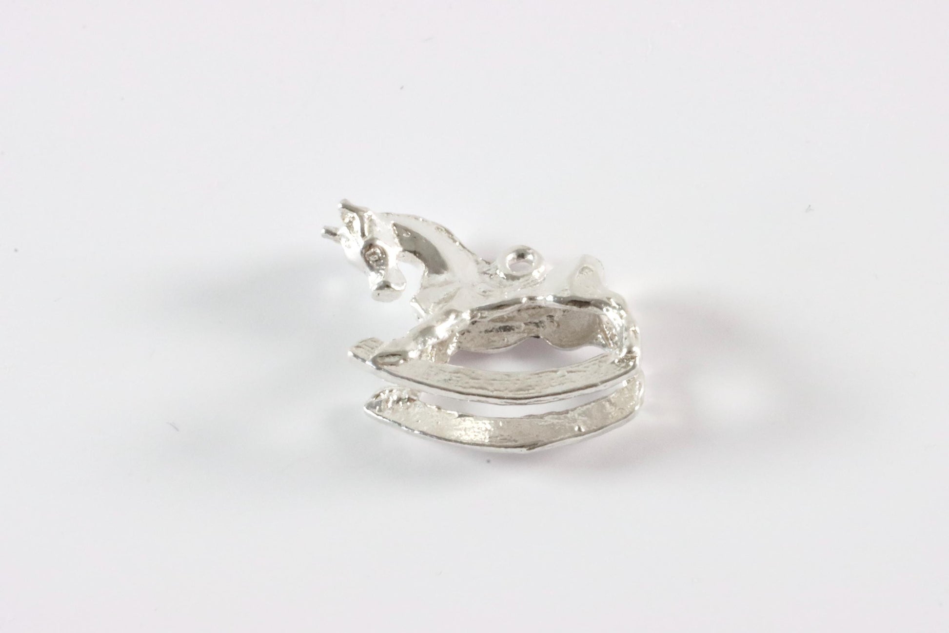 Silver Rocking Horse Charm Necklace