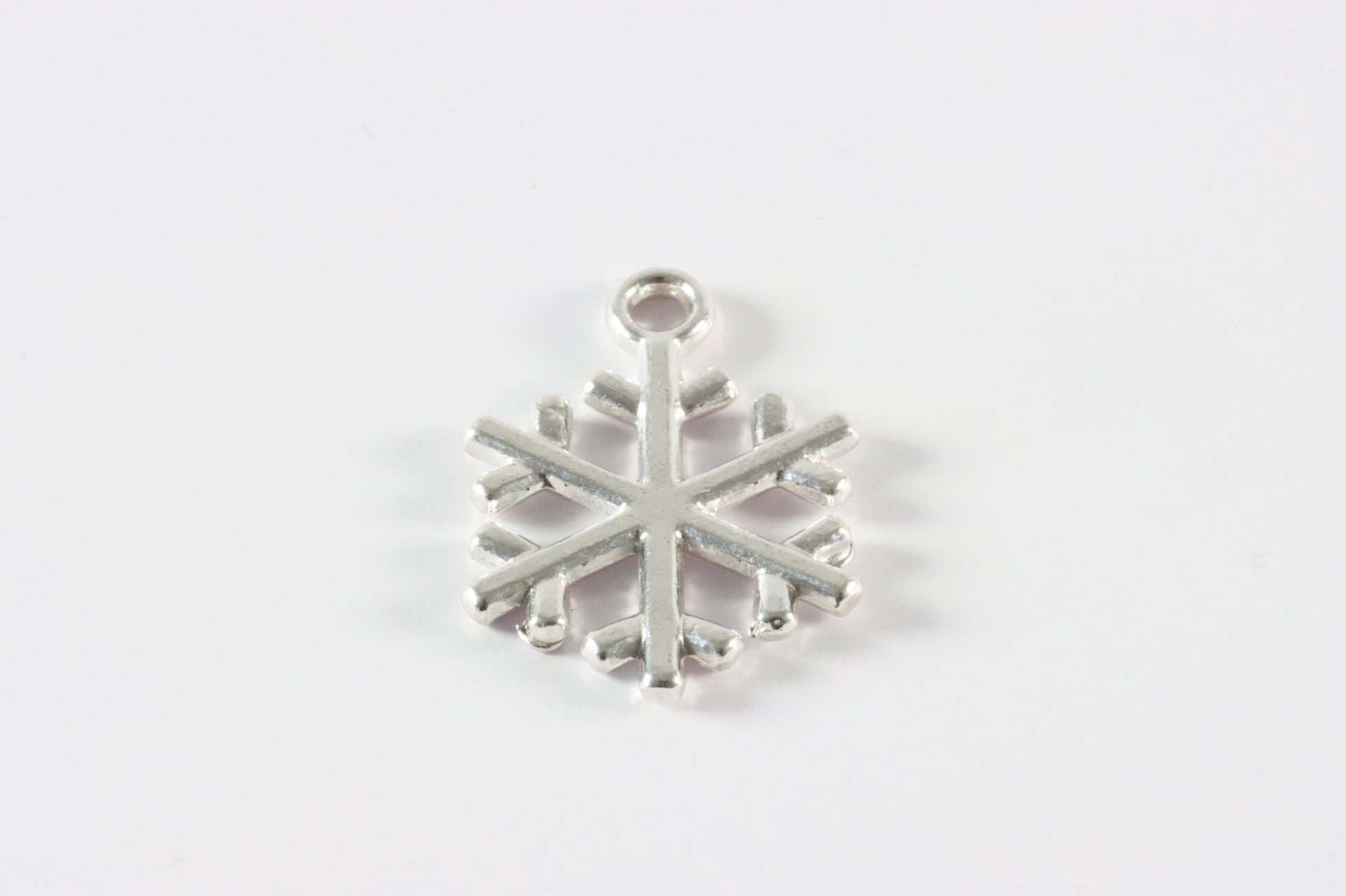Silver Snowflake Charm Necklace