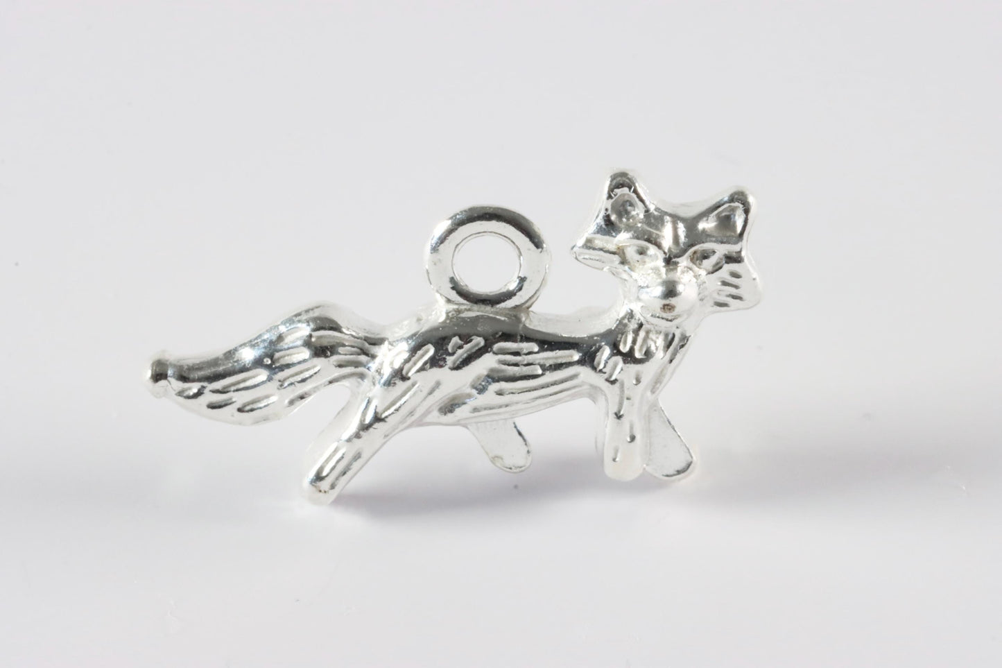 Silver Fox Charm Necklace