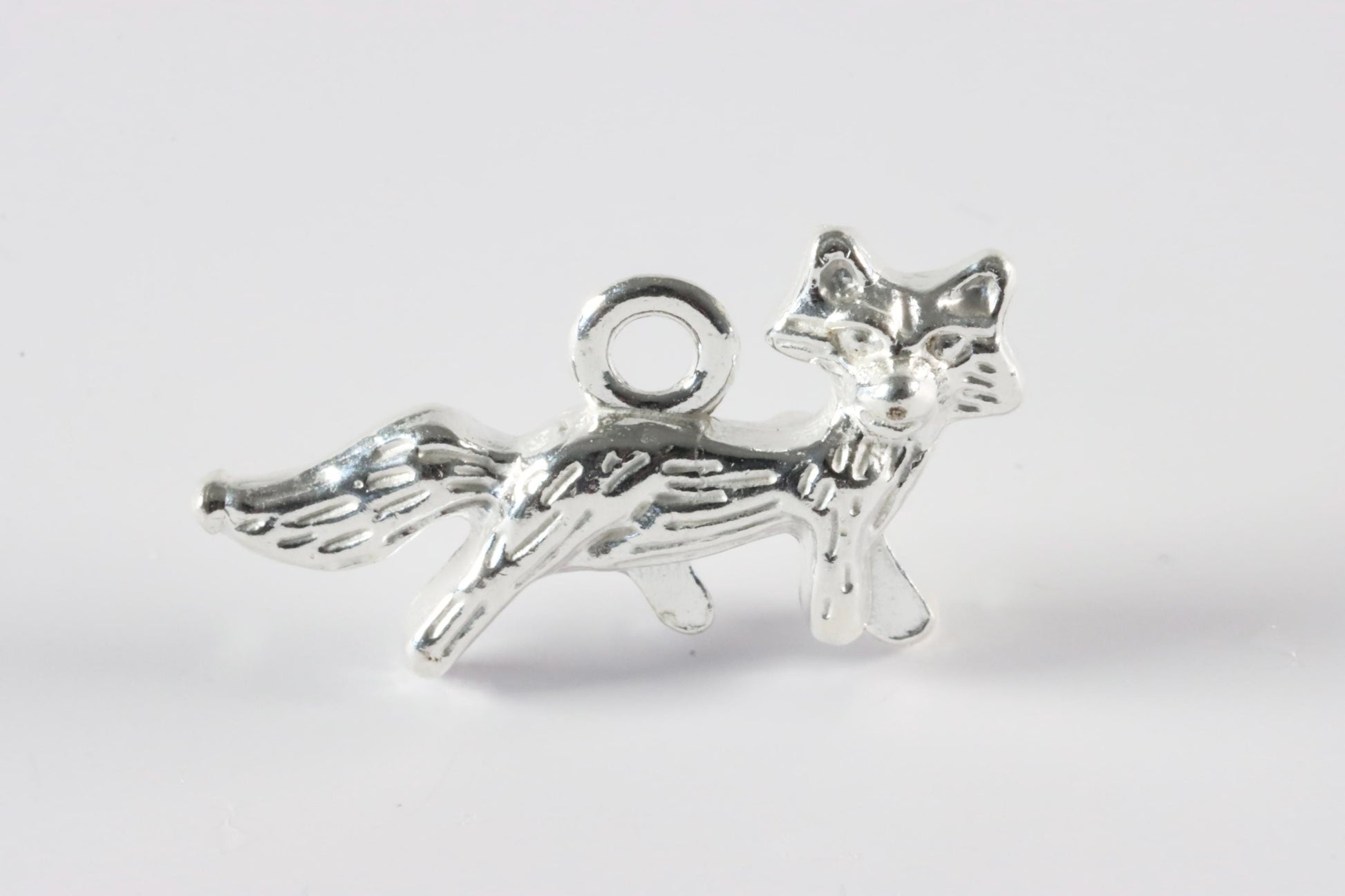 Silver Fox Charm Necklace