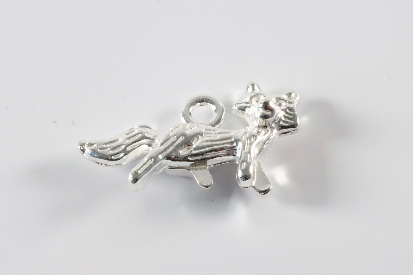 Silver Fox Charm Necklace