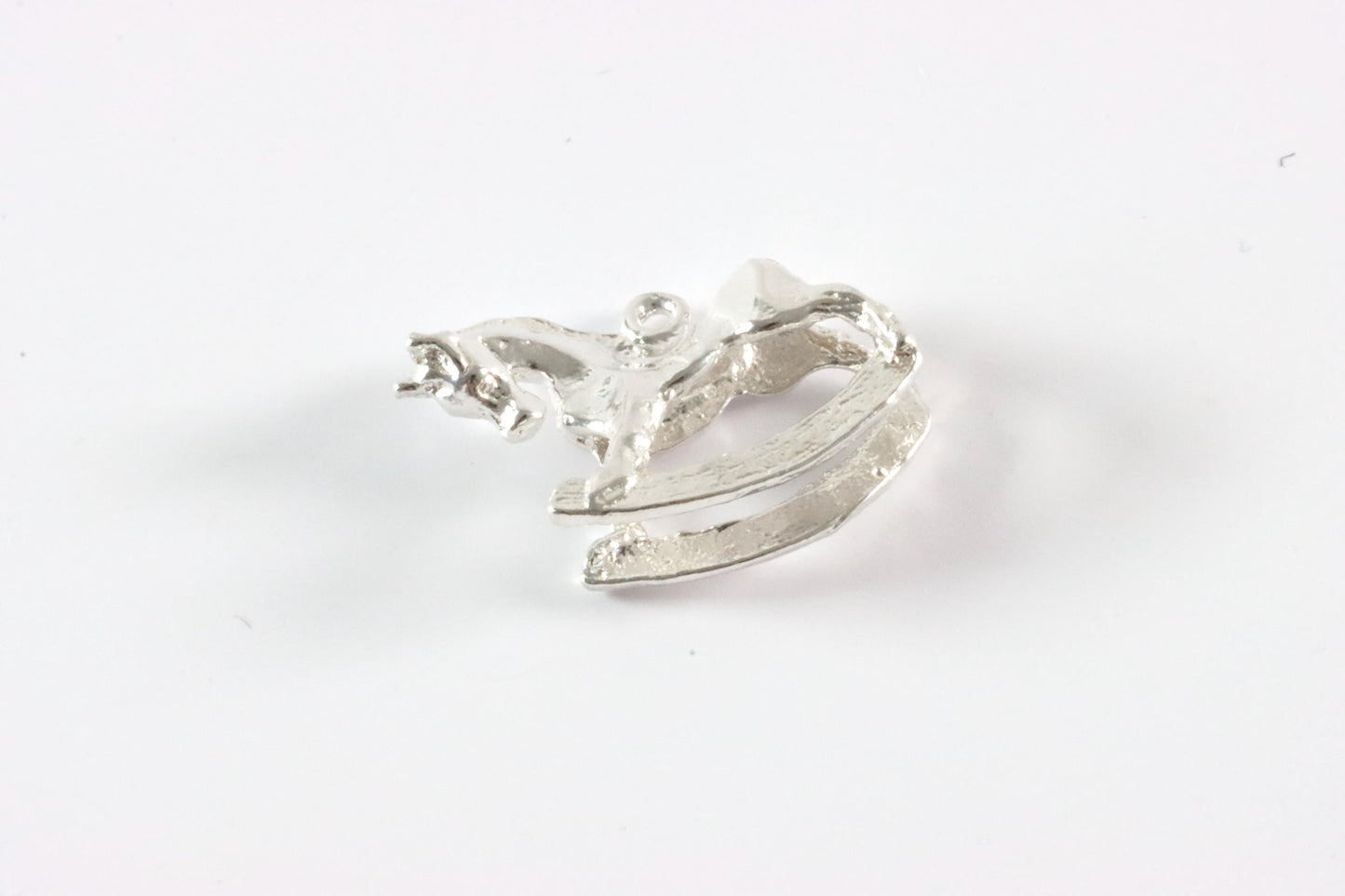 Silver Rocking Horse Charm Necklace
