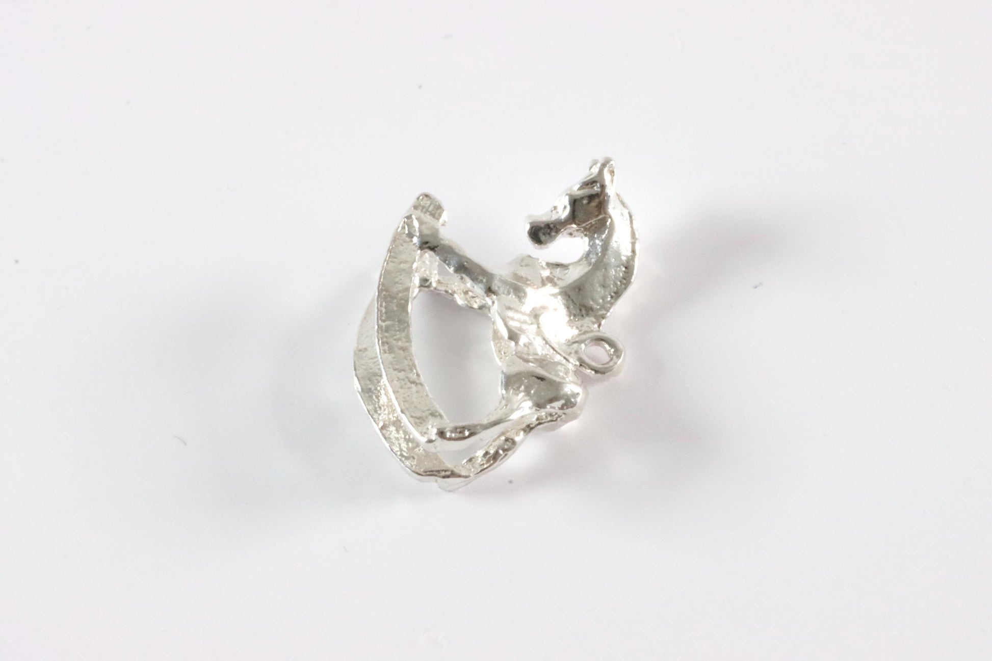 Silver Rocking Horse Charm Necklace