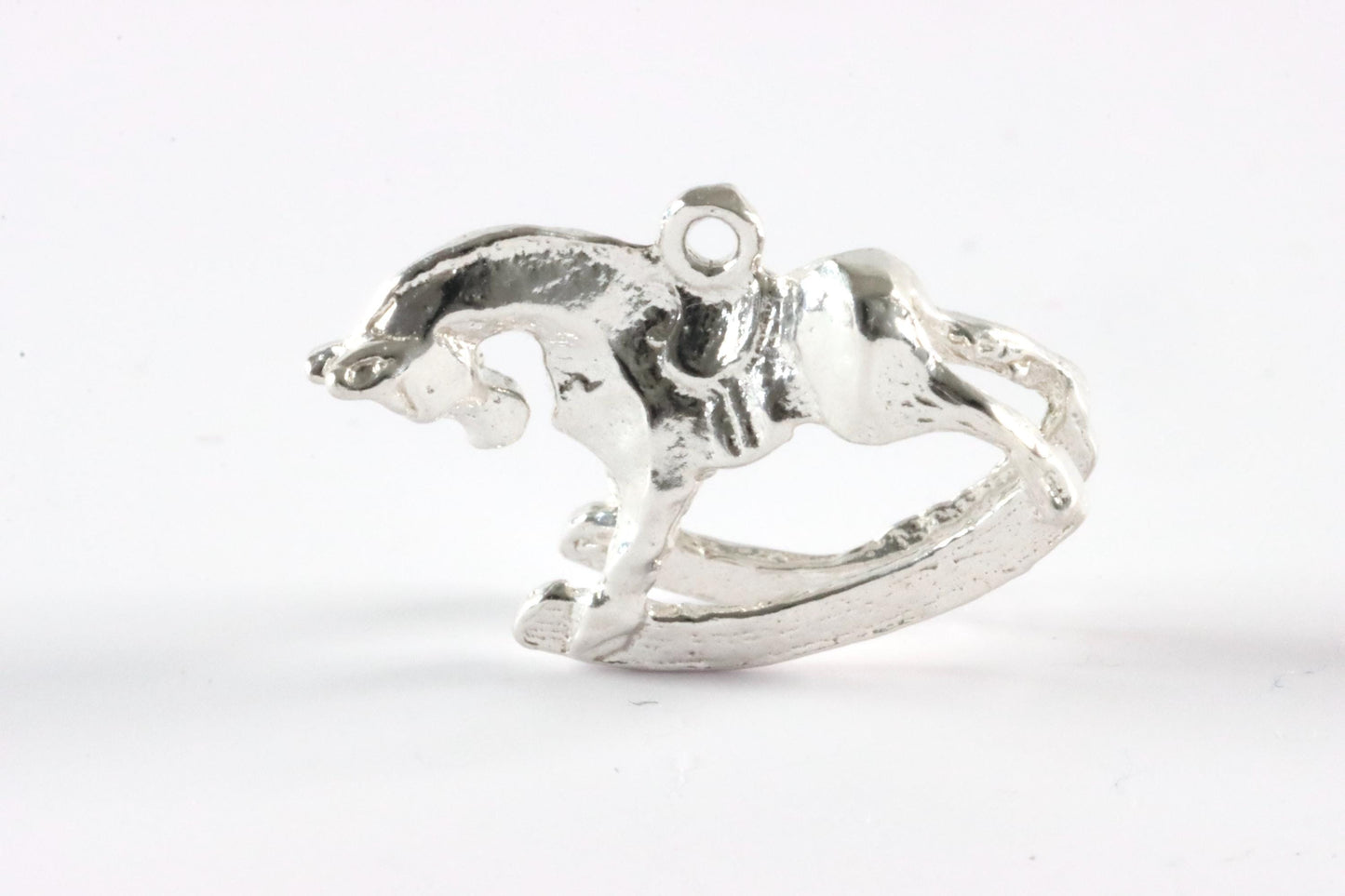 Silver Rocking Horse Charm Necklace