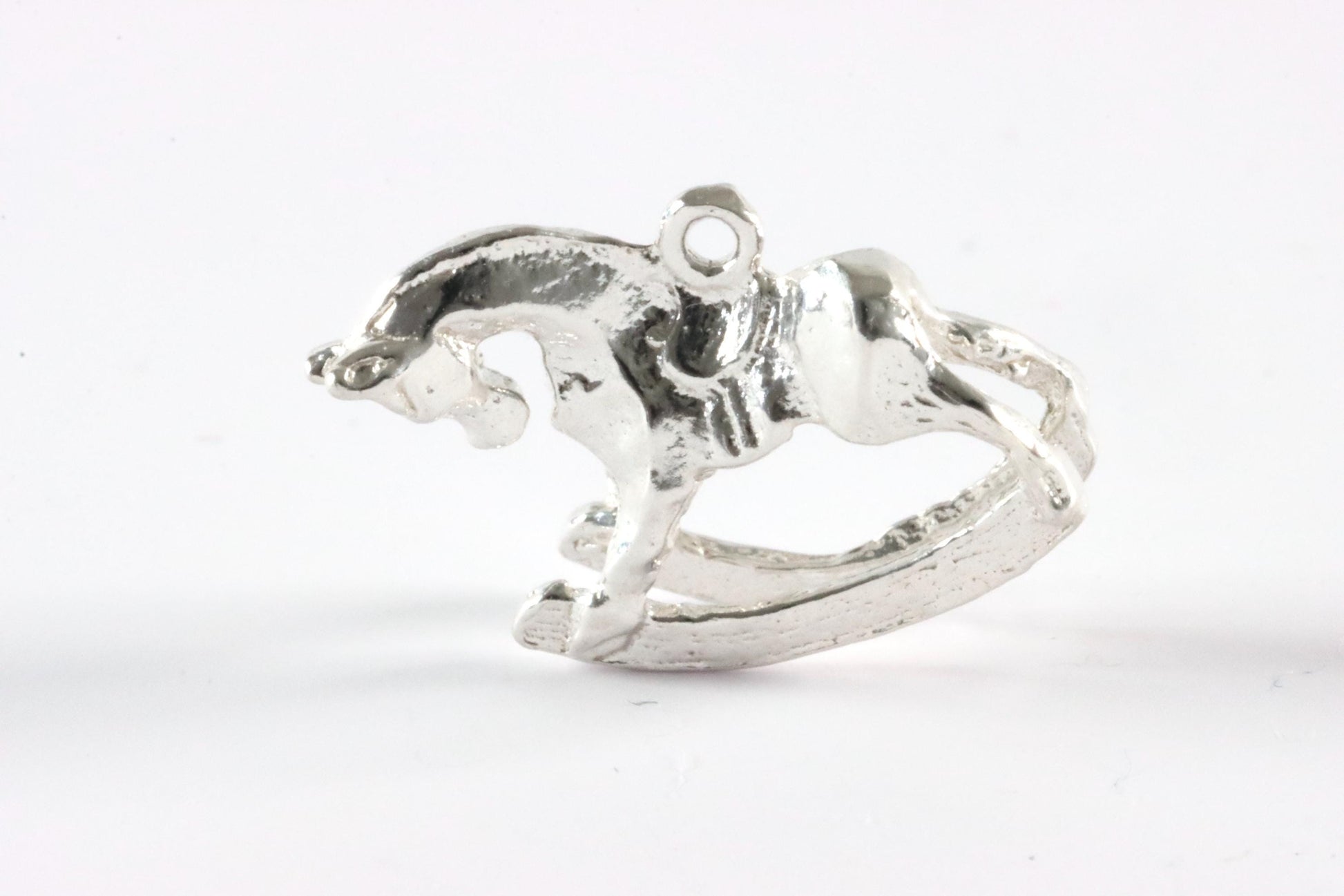 Silver Rocking Horse Charm Necklace