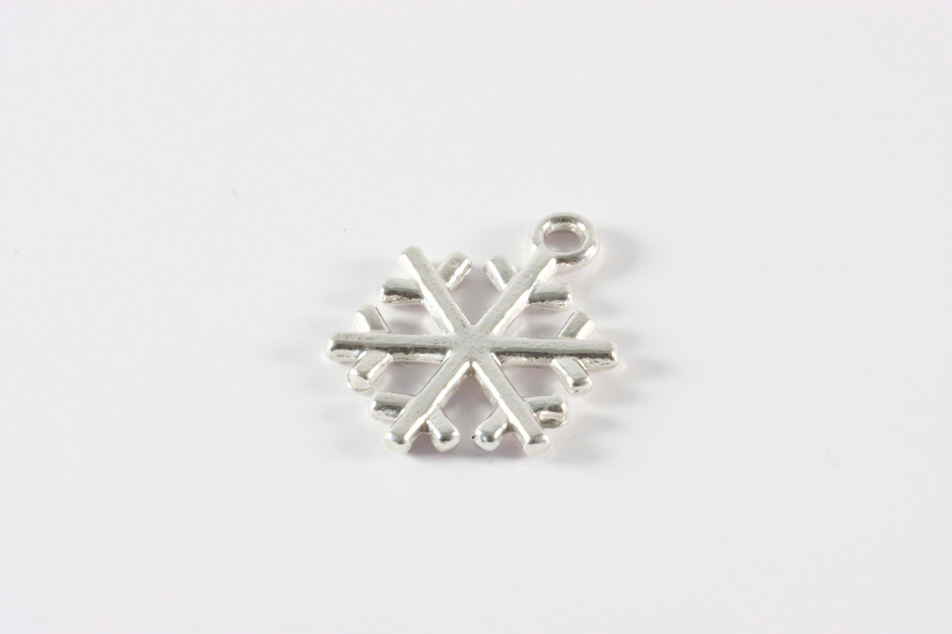 Silver Snowflake Charm Necklace