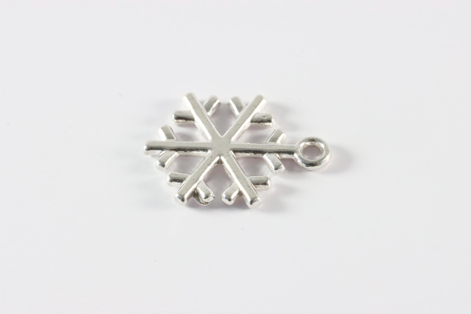 Silver Snowflake Charm Necklace