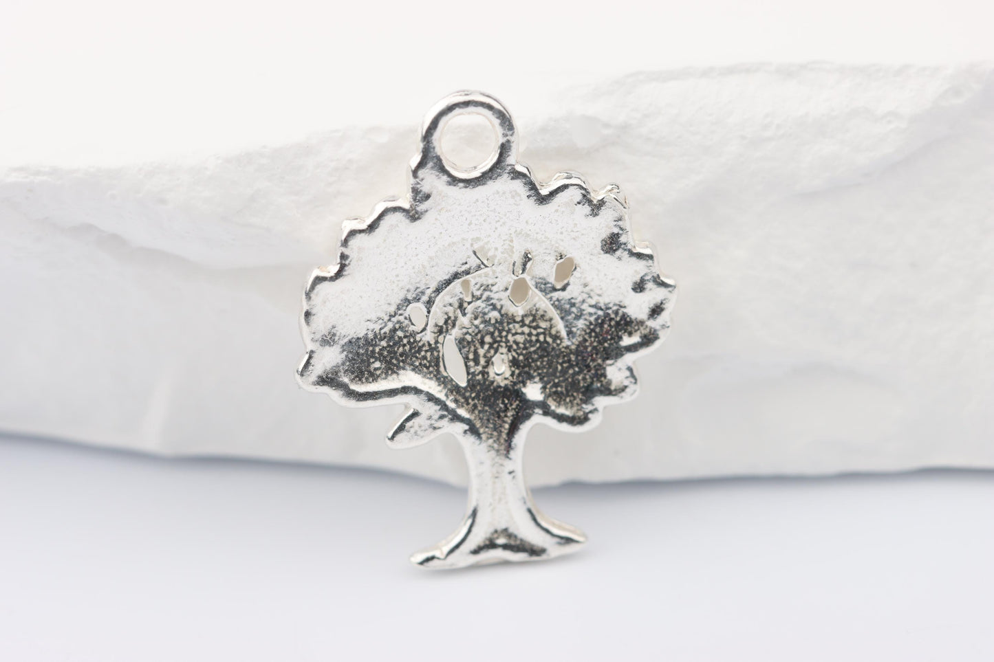 Silver Tree Charm Necklace