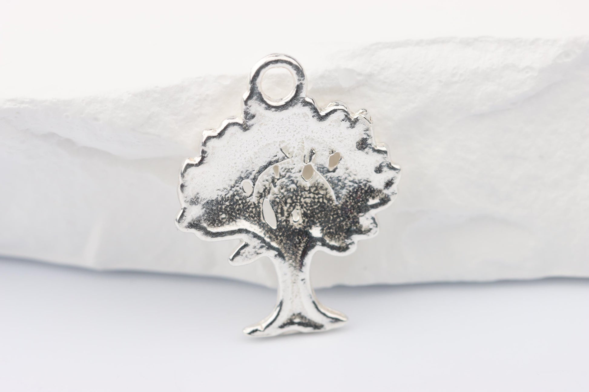 Silver Tree Charm Necklace