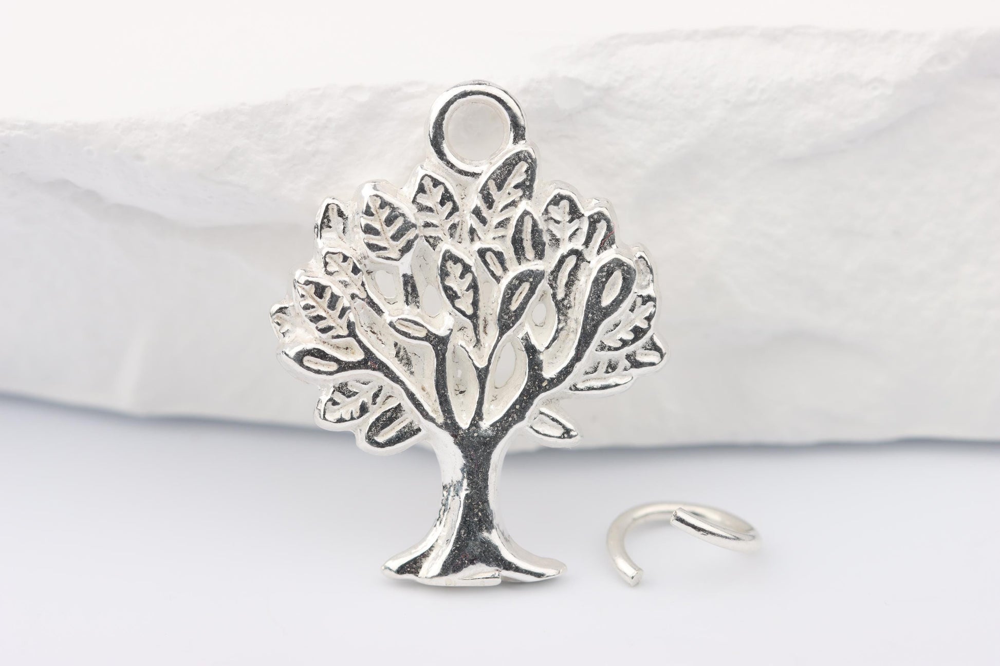 Silver Tree Charm Necklace