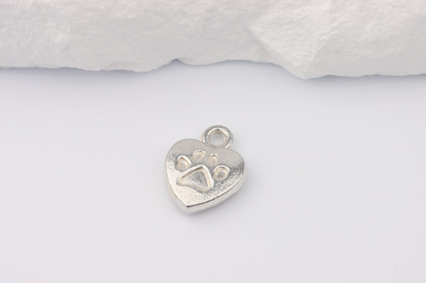 Silver I Love My Dog Charm Necklace