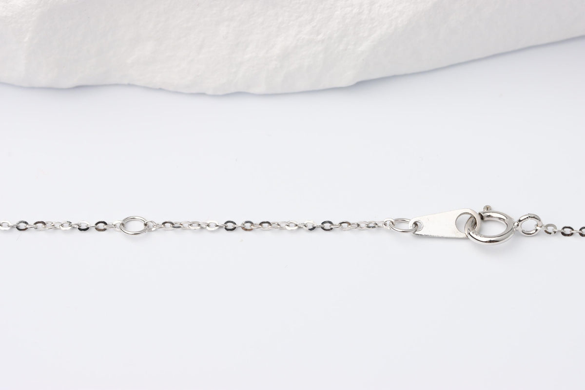 Silver Teardrop CZ Pendant Necklace, Sparkling Halo Statement Jewellery, Gift for Her