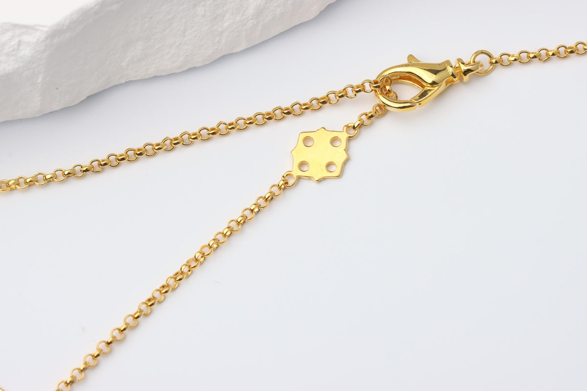 Gold Renaissance Pendant Necklace, White Enamel Statement Jewellery, Vintage Inspired Gift for Her