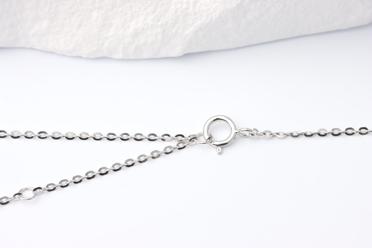 Silver Baguette CZ Y Necklace, Teardrop Pendant Statement Jewellery, Gift for Her