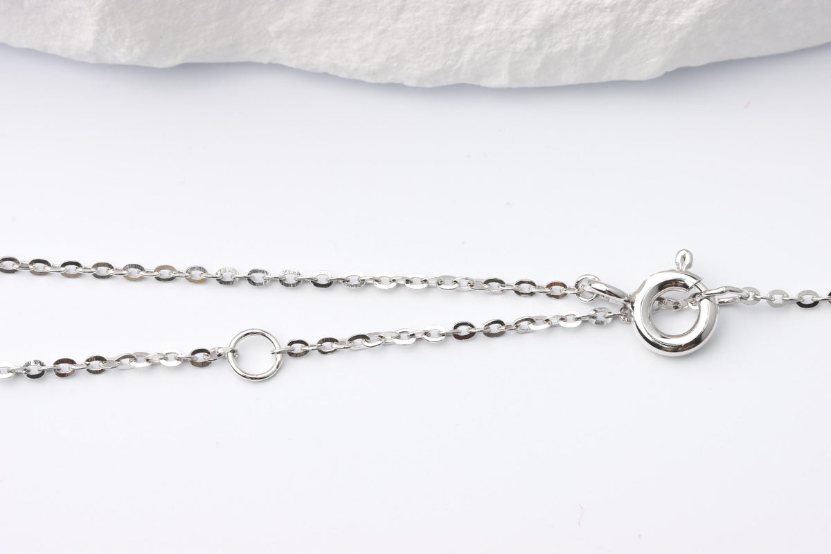 Silver Rainbow Gemstone Necklace, Multi Colour CZ Bar Pendant, Gift for Her